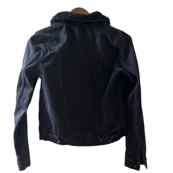 Dark blue Sherpa Jean jacket - Picture 2 of 4